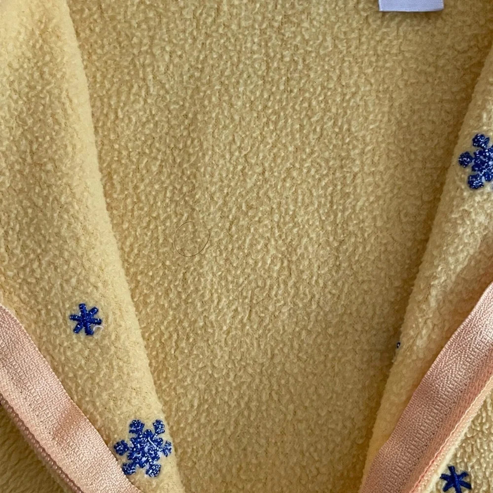 Second step fleece infant Yellow with zipper 18 M